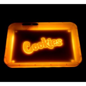 GLOWTRAY X COOKIES LED ROLLING TRAY Yellow New