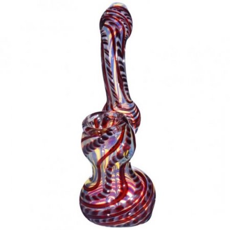 6" Bubbler Rustic Red New