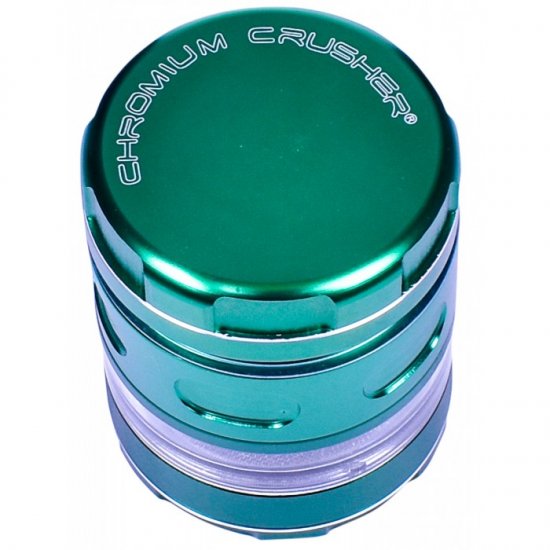 The Avatar Chromium Crusher Precision Four-Part Glass Hybrid Grinder 63MM Green New