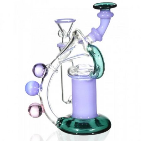 The Wizard s Flute 6 Purple Recycler Bong New