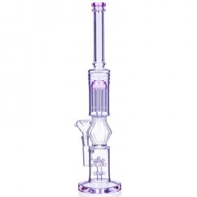 16" Inch Large Sprinkler to Tree Perc Bong Glass Water Pipe 14mm Male Dry Herb Bowl Pink New