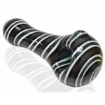 Twilight Zoned - 4 Black, Gray, Green, and White Hand Pipe New