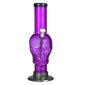 9" Skull Acrylic Water Pipe Large Assorted colors New