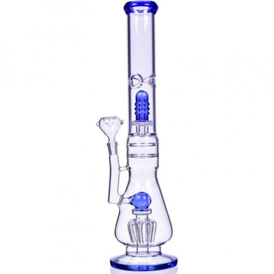 20\" Inch Sprinkler Perc to Matrix Perc Bong Glass Water Pipe 14mm Male Dry Herb Bowl Assorted Colors New