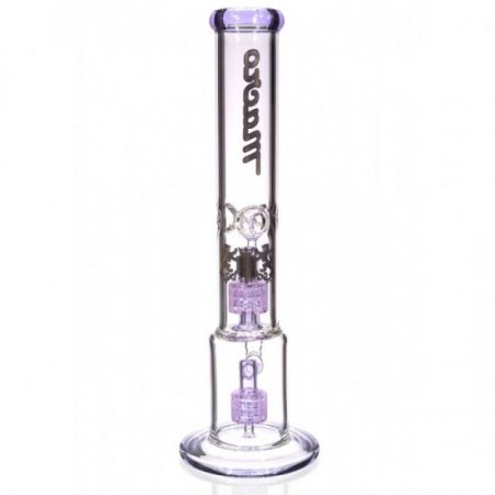 16" Inline Circ Perc to Stereo Domed ShowerHead Purple New