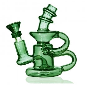 The Silver Surfer 5 Mini Water Recycler Bubbler Green New