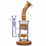 Faberge egg Dab Rig with Circ Perk Shower Head Gold New