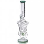 The Missing Alderaan Relic Lookah Platinum Series Bong 18" Barrel Spiral Blast Recycle Ice Glass Bong Lake Green New