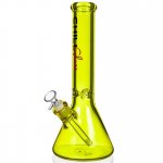 The Daffodil Chill Glass 14" Thick & Heavy Beaker Bong Yellow New