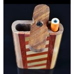 Fancy Wooden Dugout Includes Cig Pipe Angular Ladder Design New
