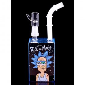 ThugLife 8" Rick & Morty Juice Box Dab Rig New