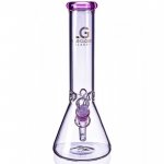 12" Loud Cloud Glass Thick Clear Beaker Base Bong Water Pipe Pink New