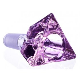 TriSmoke 14mm Triangle Male Dry Herb Bowl Smoking Accessories Pink New