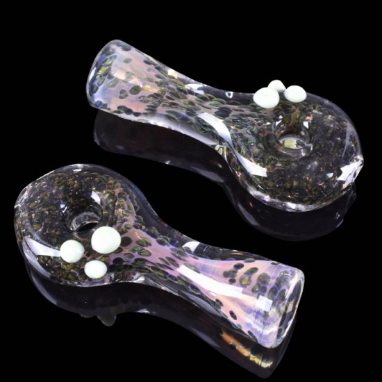 3.5\" Golden Fumed Chillum With Donut Hole and shiny texture New