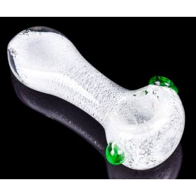 Smoke in the Dark - 3.5 Glow in The Dark Fritted Glass Hand Pipe New