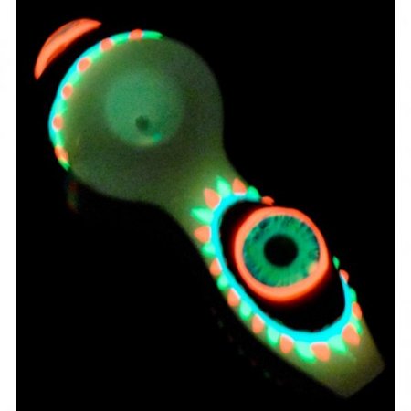 Monster Eye - Glow In The Dark Eye Hand Pipe New