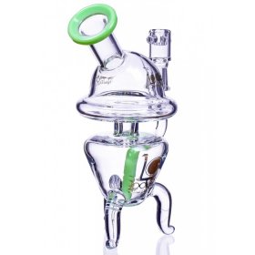 Among Us Lookah Triple Support UFO Base Dab Rig American Green New