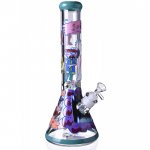 Gotta Dab em All Glass Bong Pokemon Inspired Bong 14" 7mm Thick Glow in The Dark Bong New