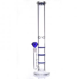 20" Triple Honeycomb Water Pipe Blue New