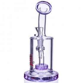Smoke Cup Chill Glass Titled Neck Showerhead Cylinder Bong New