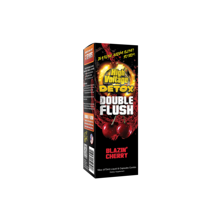 High Voltage Double Flush Detox Drink 16OZ Blazn\' Cherry New
